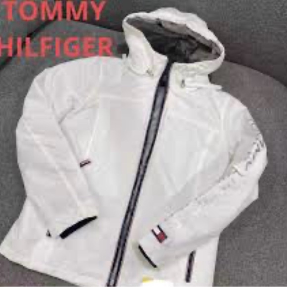 🤍💎💎Tommy Hilfiger Women's White Utility Jacket unisex - Picture 5 of 13